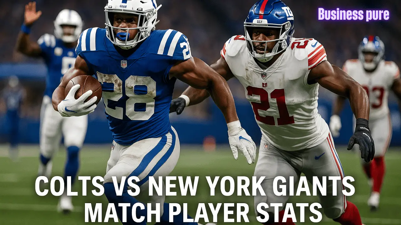colts vs new york giants match player stats
