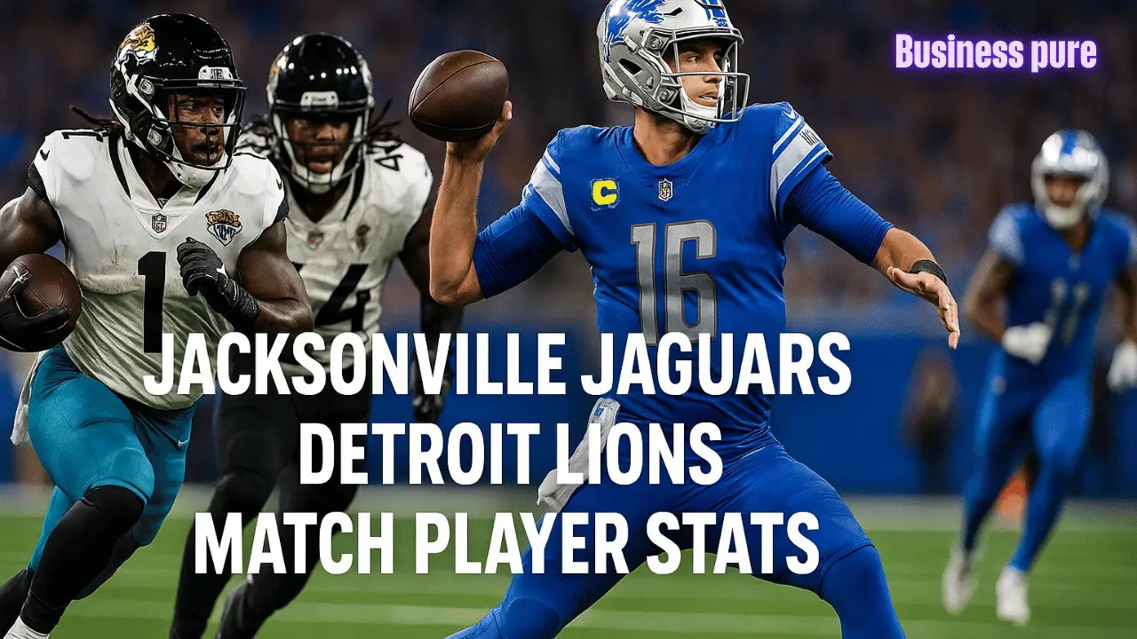 jacksonville jaguars vs detroit lions match player stats