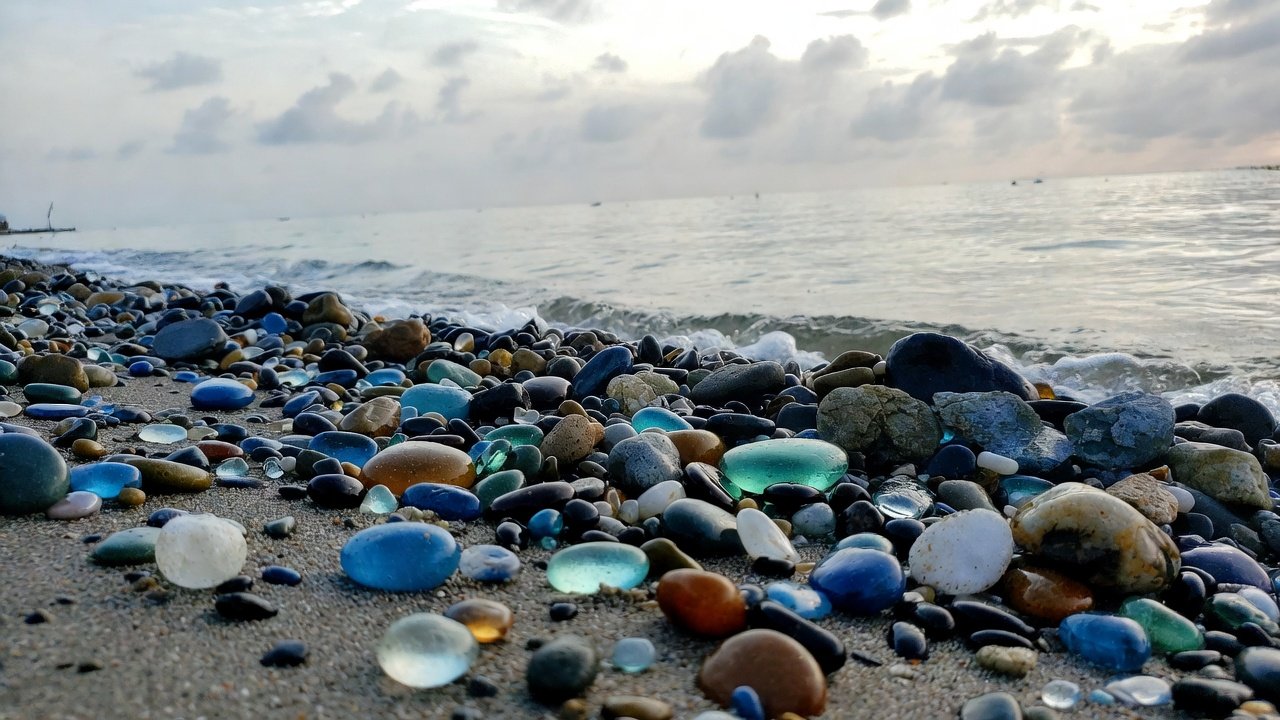 Glass Pebble Beach Florida